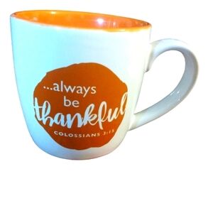 Thankful Spiritual Mug Christian: Colossians 3:15 Fall Thanksgiving Gratitude